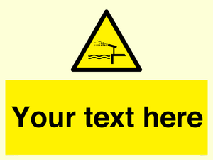 Custom warning water cannon