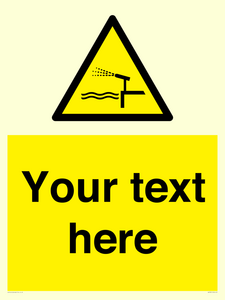 Custom warning water cannon