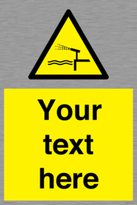 Custom warning water cannon