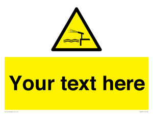 Custom warning water cannon