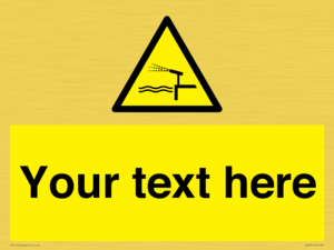 Custom warning water cannon