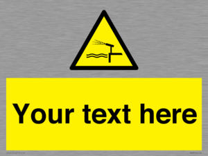 Custom warning water cannon