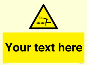 Custom warning water cannon