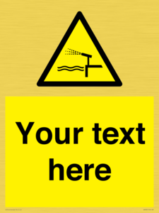 Custom warning water cannon