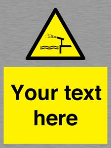 Custom warning water cannon