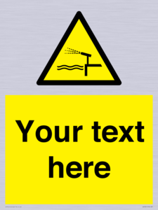 Custom warning water cannon