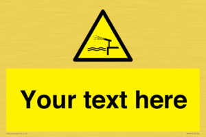 Custom warning water cannon