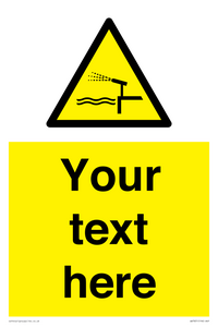 Custom warning water cannon