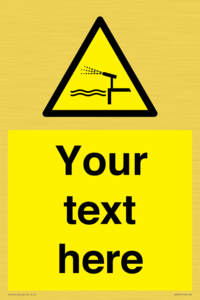 Custom warning water cannon