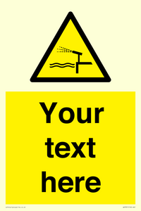 Custom warning water cannon