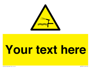 Custom warning water cannon