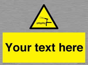 Custom warning water cannon