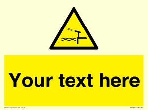 Custom warning water cannon