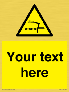 Custom warning water cannon