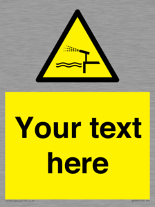 Custom warning water cannon