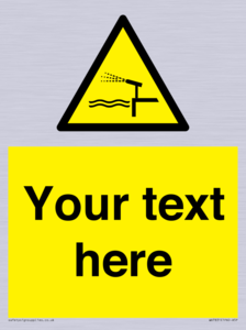 Custom warning water cannon