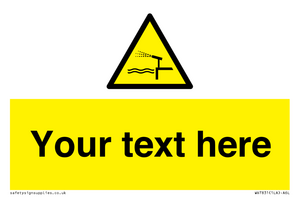 Custom warning water cannon