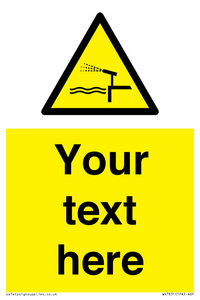 Custom warning water cannon