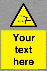 Custom warning water cannon