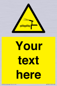 Custom warning water cannon