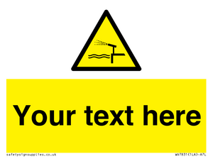 Custom warning water cannon