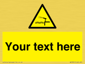 Custom warning water cannon