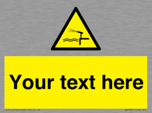 Custom warning water cannon