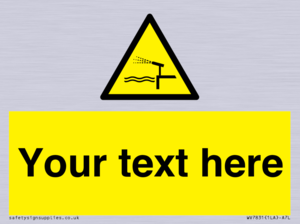 Custom warning water cannon