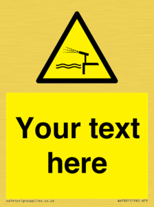 Custom warning water cannon