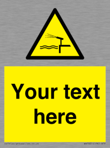 Custom warning water cannon