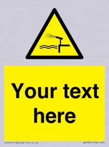 Custom warning water cannon