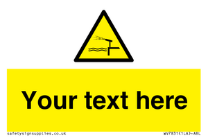 Custom warning water cannon