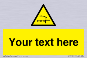 Custom warning water cannon