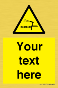 Custom warning water cannon