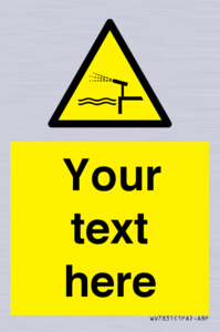 Custom warning water cannon