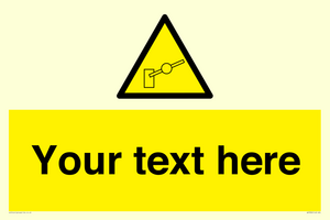 Custom warning barrier