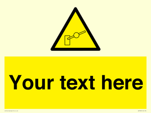 Custom warning barrier