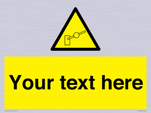 Custom warning barrier