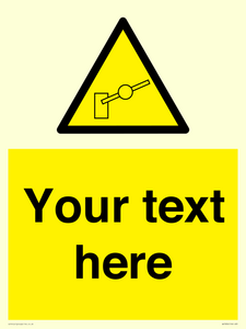 Custom warning barrier