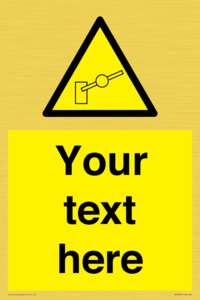 Custom warning barrier