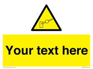 Custom warning barrier