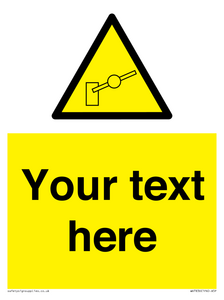 Custom warning barrier