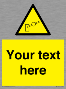 Custom warning barrier