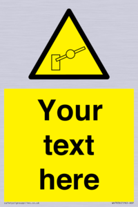 Custom warning barrier