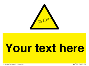 Custom warning barrier