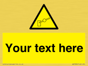 Custom warning barrier