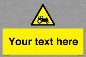 Custom warning farm machinery