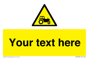 Custom warning farm machinery