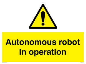 Autonomous robot in operation