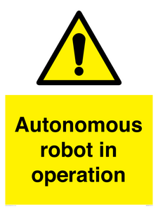 Autonomous robot in operation